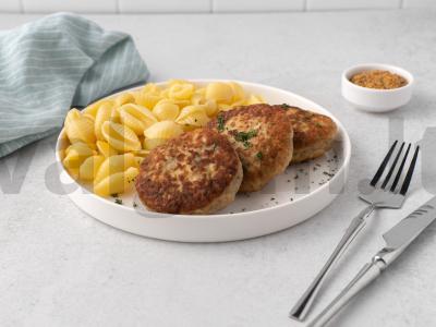 Kotletai su avižiniais dribsniais pagrindine nuotrauka