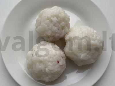 Ryžiai su silke, pomidoru ir agurku Žingsnis 5