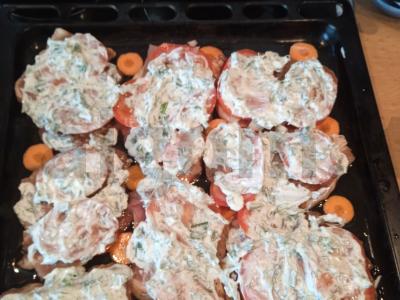 Kiauliena, kepta su sūriu ir pomidorais Žingsnis 4