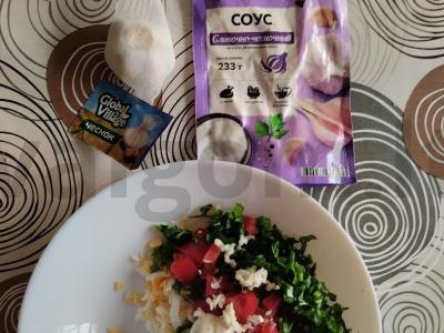 Užkandis iš karbonado su kiaušiniu, kalendra ir vyšniniais pomidorais Žingsnis 6