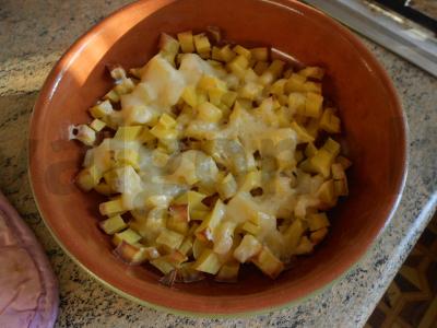 Keptas bulvės su sūriu Žingsnis 5