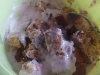 Tortas „Uogos ant sniego“ Žingsnis 6