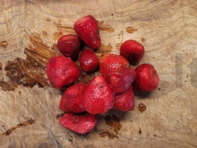 Sūrio pyragėliai su ryžių miltais ir braškių džemu Žingsnis 10