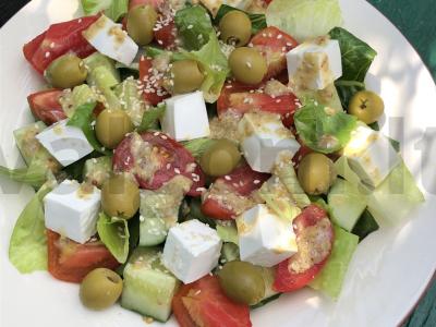 Salotas su alyvuogėmis ir feta sūriu Žingsnis 11