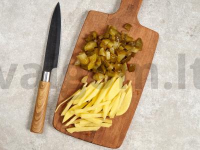 Sūrusis sriuba su jautienos inkstais ir perlinėmis kruopomis Žingsnis 3