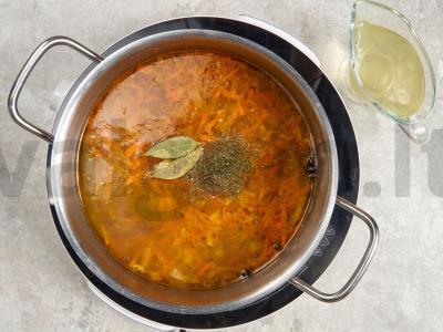 Sūrusis sriuba su jautienos inkstais ir perlinėmis kruopomis Žingsnis 5