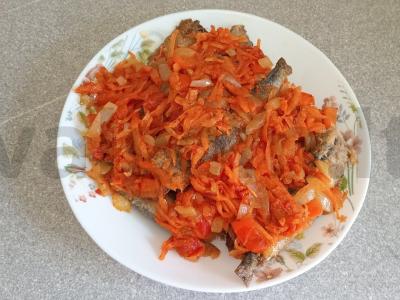 Ivaši su daržovių marinuote vakarienei Žingsnis 11