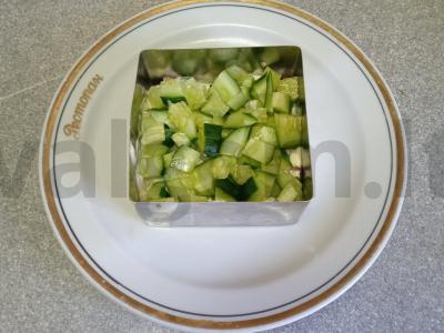 Salotas su virta jautienos liežuviu, bulvėmis ir kukurūzais Žingsnis 3