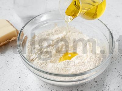 Čebupeliai su kumpiu ir sūriu Žingsnis 1