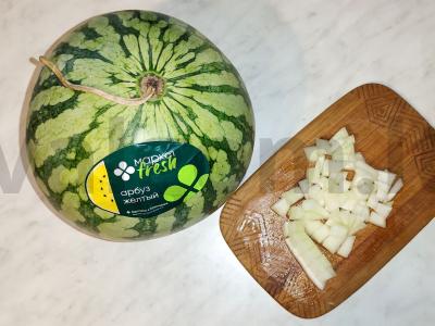 Vaisių kokteilis „Saulės purslai“ Žingsnis 1