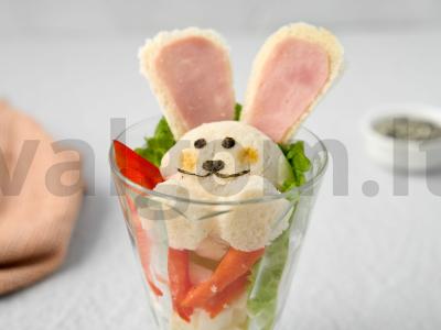 Salotas „Kiškis“ su morkų padažu Žingsnis 8