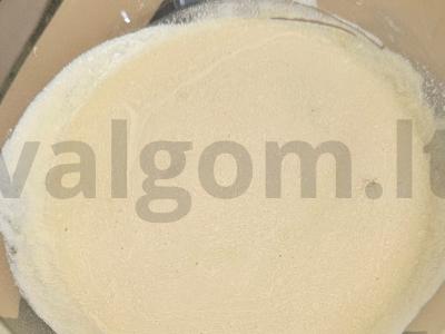 Blynai su silpna sūdyta lašiša ir grietine Žingsnis 1