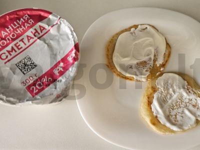 Blynai su silpna sūdyta lašiša ir grietine Žingsnis 3