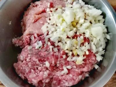 Mėsos ritinys lavaše Žingsnis 1