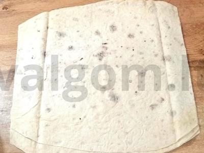 Mėsos ritinys lavaše Žingsnis 5