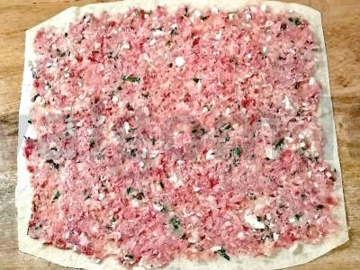 Mėsos ritinys lavaše Žingsnis 6