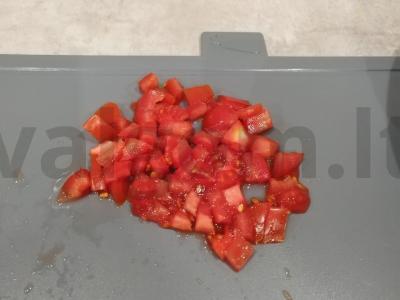 Sūrio blynai su pomidorais ir sūriu Žingsnis 4