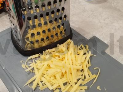 Sūrio blynai su pomidorais ir sūriu Žingsnis 5