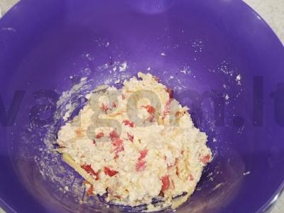 Sūrio blynai su pomidorais ir sūriu Žingsnis 7