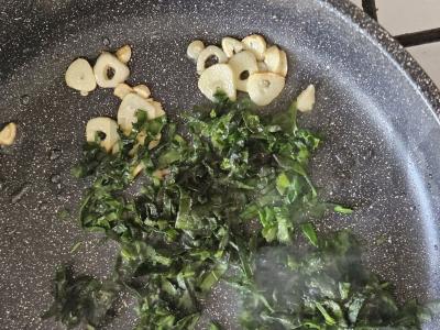 Makaronai su rikota ir špinatais Žingsnis 2