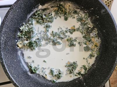 Makaronai su rikota ir špinatais Žingsnis 3