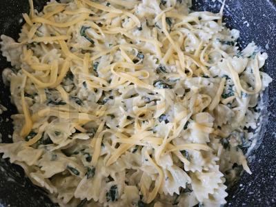 Makaronai su rikota ir špinatais Žingsnis 6