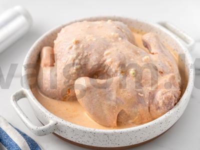 Kepta vištiena kefyro marinate Žingsnis 2