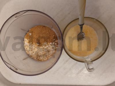 PP duonos receptas su mačoni iš avižinių dribsnių su skaidulomis Žingsnis 2