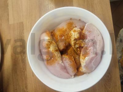 Kvesadija su vištiena ir sūriu Žingsnis 1