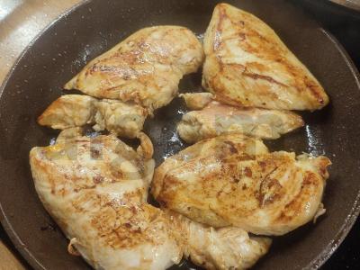 Kvesadija su vištiena ir sūriu Žingsnis 3