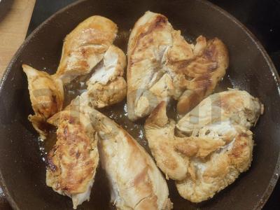 Kvesadija su vištiena ir sūriu Žingsnis 7