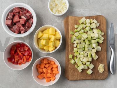 Lagman su ridikėliais Žingsnis 1