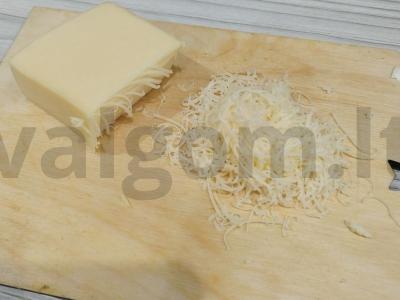 Mini pomidorai su sūriu ir česnaku Žingsnis 1