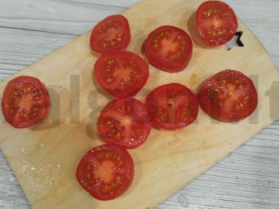 Mini pomidorai su sūriu ir česnaku Žingsnis 5