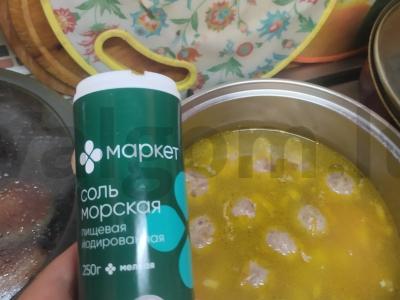 Sriuba su mėsos kukuliais ir quinoa Žingsnis 6