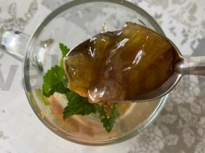 Gėrimas „Švelni mėta“ su citrinos melisa ir rabarbaru Žingsnis 3