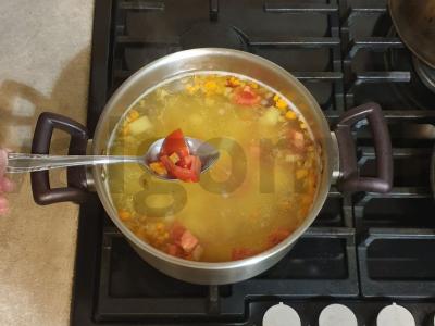 Daržovių sriuba su varškės sūriu Žingsnis 6