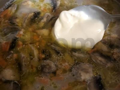 Grybų grietinėlės sriuba Žingsnis 9
