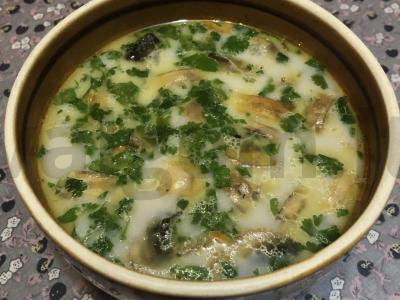 Grybų grietinėlės sriuba Žingsnis 11