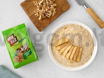 Šildanti avižinė košė su obuoliais ir riešutais Žingsnis 5