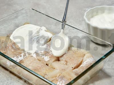 Ešerys grietinėje orkaitėje Žingsnis 4