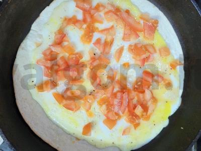 Tortilija su sultinga įdaru pusryčiams Žingsnis 3