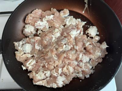 Bulvių apkepas su faršu ir sūriu Žingsnis 2