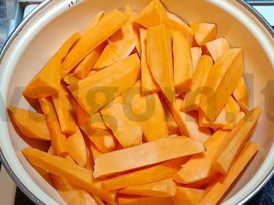 Kepta žuvis su batatais Žingsnis 1