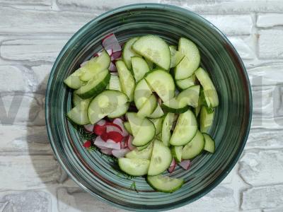 Sultingas daržovių salotas „Kvaritetas“ Žingsnis 4