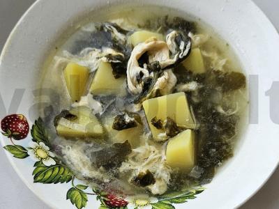 Špinatų šaltibarščiai su mikrožalumynais pagrindine nuotrauka