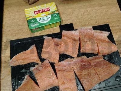 Grietininė lašiša su česnaku Žingsnis 1