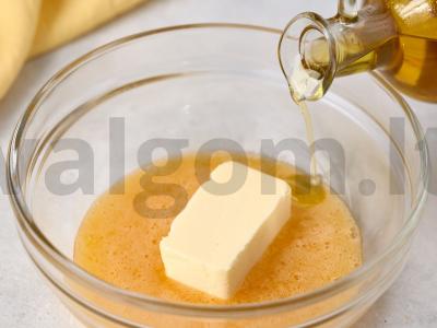 Cukriniai sausainiai su manų kruopomis Žingsnis 2