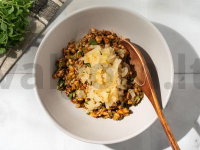 Baklažanai gruziniškai su riešutų padažu Žingsnis 4