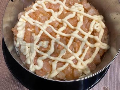 Salotos su ananasais ir krevetėmis Žingsnis 6